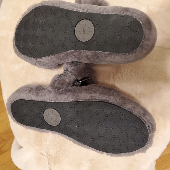 Ugg Fuzz Yeah Wedge Sandals Slides Slipp - Picture 6 of 8